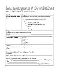 Marqueur De Relation Teaching Resources Teachers Pay Teachers
