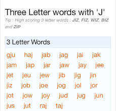 Well, if you have a hard time trying to think of the name of the objects with the letter j, here are some examples for you. 3 Letter Words Starting With Zu Novocom Top