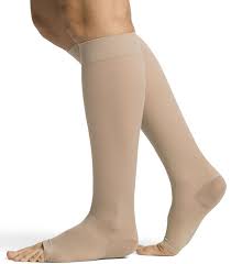 Sigvaris Cotton Calf Stockings Open Toe Class 2