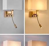 Modern Bedroom Bedside Wall Lamp with USB Port for Charging Phone Cloth Lampshade LED Hotel Wall Lights for Reading Spotlight - AliExpress 39