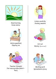 These are expressions that teachers are used to using and students are used to hearing. Polish English Useful Classroom Phrases Teaching Resources