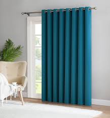Nicole 1 Patio Extra Wide Premium Thermal Insulated Blackout Curtain Panel 16 Grommets 102 Inch Wide Patio Door Coverings Patio Door Curtains Door Curtains