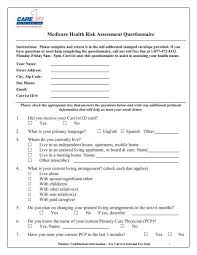 Those living with a mental illness or disorder — whether ongoing or temporary — often find that it affects many areas of their life, including. Medicare Health Risk Assessment Questionnaire Care1st Health