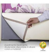 Il letto e il rivestimento in pelle sono di ottima qualità e le finiture sono perfette. Letti Elegant Contenitore Robusti