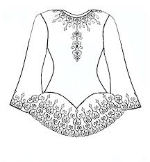 Irish Solo Dress Colouring Page Irish Dancing Dresses Irish Solo Dress Wedding Dresses For Kids