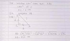 We did not find results for: Panjang Sisi Ab Pada Segitiga Siku Siku Sama Kaki Abc Dengan Ac 6 Cm Siku Siku Di C Brainly Co Id