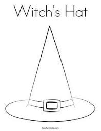 A cute and simple little halloween treat that everyone will love. Witch Hat Coloring Pages Google Search Witch Hat Halloween Coloring Book Witch Drawing