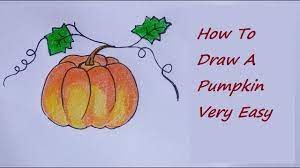 Maybe you would like to learn more about one of these? How To Draw A Pumpkin Easy Step By Step Creeper Plant Pumpkin Drawing For Kids Youtube