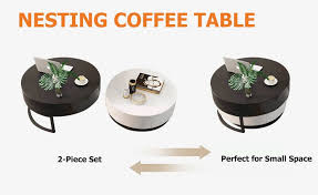 Modern Round Coffee Table With Storage Lift Top Wood Coffee Table With Rotatable Drawers In White Natural White Black Marble White In 2020 Round Coffee Table Modern Coffee Table Wood Coffee Table