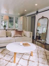 Amelie floor mirror in gold. Arhaus Amelie Wooden Arched Mirror Kindred Vintage