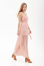 Pleated Chiffon Maxi Dress Chiffon Maxi Dress Blush Maxi Dress Bridesmaid Dresses Long Chiffon