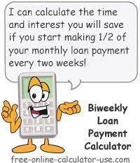 Monthly To Biweekly Loan Payment Calculator With Extra Payments Mortgage Payment Calculator Budget Calculator Debt Calculator