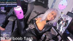 Busty black girl does Storm from X-Men cosplay | xHamster