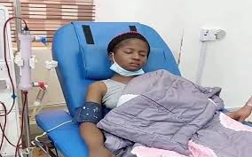 Ada jesus who is known to be a comedienne is currently in a very degenerated state of health after being diagnosed with kidney disease. Gsy0j Xsm Zaxm