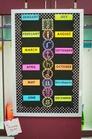 black and neon classroom birthday bulletin board