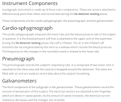 However, when you do lie, you do it so effortlessly, that your subconscious is not even aware of the our conclusion is that although you don't have an evil bone in your body, you have revealed the secret. Under Arrest P Is For Polygraph