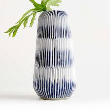 Couronne company g5531 large french country glass vase, 9.5 inch tall, 1 piece, 9.5, clear. Blue Vases Crate And Barrel
