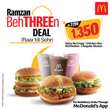 Parkway parade, northpoint city, serangoon ave 3, bedok mall, geylang east central, regal, keat hong, tradehub 21, hougang mall and boat quay. Mcdonald S Make Your Sehri And Iftaar Exciting With This Delicious Trio Get Spicy Mccrispy Chicken Mac And Mcchicken With 3 Regular Shakes In Only Rs 1350 And Have A Flavorful