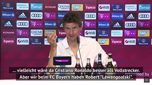 He is known for making many jokes. Robert Lewangoalski From Thomas Muller Youtube