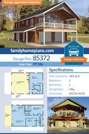 Farmhouse Style Garage Living Plan 85372 With 2 Bed 3 Bath 2 Car Garage Garage Apartment Floor Plans Garage Apartment Plan Carriage House Plans