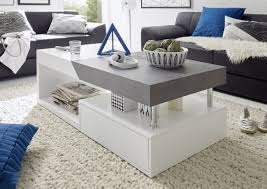 Couchtisch Hella L Verdeckter Auszug Beton Dekor Couchtisch Design Couchtisch Weiss Wohnzimmer Tisch Weiss