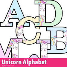 Decorative letters in printable format. Unicorn Letters To Print Free Printable Alphabet Make Breaks