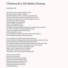 Read Christmas Eve My Mother Dressing By Toi Derricotte For Mother S Day Mothers Day Poems Mother Poems Poem A Day
