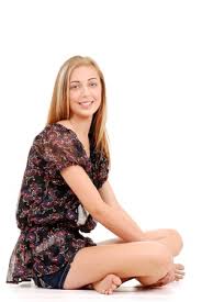 Download and use 4,000+ teen stock photos for free. Young Teen Girl Sitting Crossed Legged Lizenzfreie Bilder Und Fotos