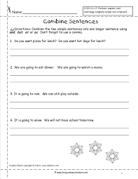 Complete Sentences Worksheets 3rd Grade Bine Sentences Worksheets In 2020 Complex Sentences Worksheets Combining Sentences Grammar Worksheets