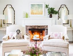 Chairs In Front Of Fireplace Transitional Living Room Mcgrath 2 Transitional Living Rooms White Fireplace Fireplace
