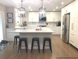 Those will be the spots where you need to have lighting, as well as where you want the cable to come out from the kitchen cabinet. Installing New Pendant Lighting In Our Custom Ikea Kitchen House Of Hepworths