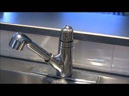 If you have a moen pull out kitchen faucet leaking from the base, however, the problem could be that the quick connector between the spout hose and the faucet base is leaking. How To Fix A Leaking Moen 1225 Series Kitchen Faucet By Replacing The Cartridge Youtube