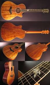 2000 Taylor Koa Wood Guitar With Pearl Inlays Guitar Inlay Music Guitar Beautiful Guitars