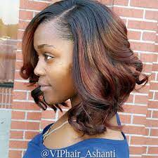 African American Messy Curly Darkt O Red Ombre Bob Hairstyle For Black Women Messy Bob Hairstyles Bob Hairstyles Wavy Bob Hairstyles