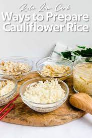 5 Ways To Cook Cauliflower Rice Lowcarbingasian Recipe Ways To Cook Cauliflower Frozen Cauliflower Rice Cauliflower Rice