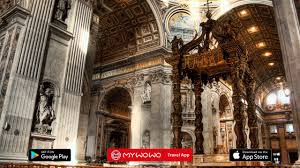 Il baldacchino di san pietro. San Pietro Interno Il Baldacchino Di Bernini Roma Audioguida Mywowo Travel App Youtube