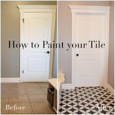 The Girl Who Painted Her Tile What Painting Tile Home Diy Home Remodeling