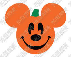 Download Mickey Mouse Pumpkin Halloween Svg Cut File Set