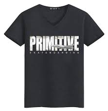Summer New Arrivals Primitive Mens Casual Cotton T Shirt Fashion Hipster Skate Streetwear Rock Style T Shirts Plus Size S 5xl