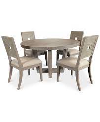 Value city furniture dining room sets. Furniture Modern Coastal Dining Furniture 5 Pc Set Table 4 Side Chairs Reviews Furniture Macy S