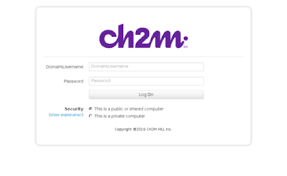Int Ch2m Com Website Ch2m Hill Logon
