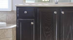 Tape of any areas where you do not want to kitchen paint colors and along the edge of. Refinish Bathroom Vanity Diy Project How To Stain Oak Cabinets