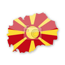 Die mazedonische flagge hat ein seitenverhältnis von 1:2 und die flagge mazedoniens ist aus einer gelben sonne auf rotem hintergrund aufgebaut, die acht. Mazedonien Flagge Land Kontur Vektor Icon Fototapete Fototapeten Mazedonisch Balkan Mazedonien Myloview De