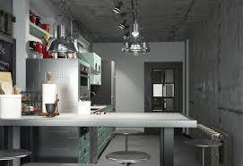 Get free shipping on qualified gray in stock kitchen cabinets or buy online pick up in store today in the kitchen department. Kitchen Design In Loft Style Modern And Classic Interior Design Of Kitchens Choosing Furniture Curtains And Dining Room Decorations