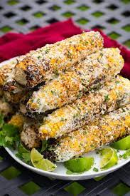 Made with cotija cheese, garlic salt, lime juice and some chili powder for some extra heat! Grilled Mexican Street Corn Elotes Cooking Classy
