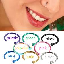 Du verwendest eine ältere nicht unterstützte browserversion. 4er Set Fake Nasenpiercing Nasenring Nose Hoop Ring Ohr Piercing Hufeisen Ring Ebay