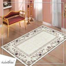 Merinos Salon Hali 200x290 Victoria Vt007066 Kahve Krem Ev Dekoru Halilar Tasarim