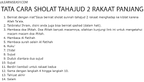 Pada umumnya, tata cara sholat tahajud sama dengan sholat fardu, hal yang membedakan yaitu terletak pada niat sholat tahajud. Tata Cara Sholat Tahajud Doa Sholat Tahajud Niat Waktu Sholat Tahajud