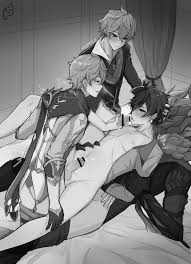 Another egg laying! But this time its Zhongli (WARNING: Threesome, EGG  LAYING) by @PE07070 : rGenshinGays