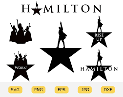 Hamilton Svg Bundle Broadway Musical Schulyer Sisters Etsy Star Outline Hamilton Logo Svg